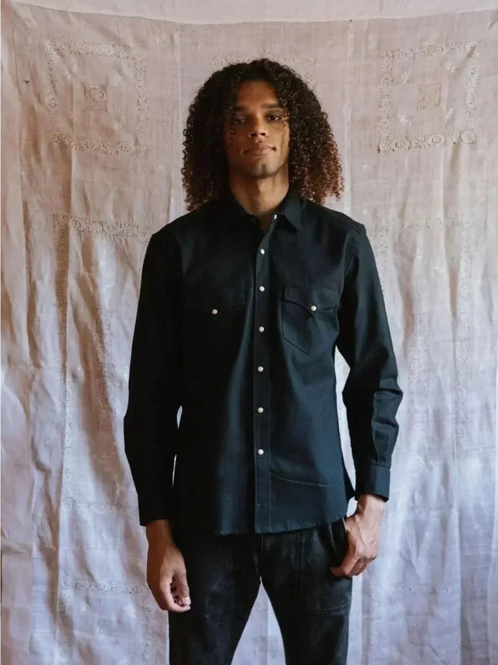 Richter Goods Duck Canvas Weekday Western in Black Mens medium